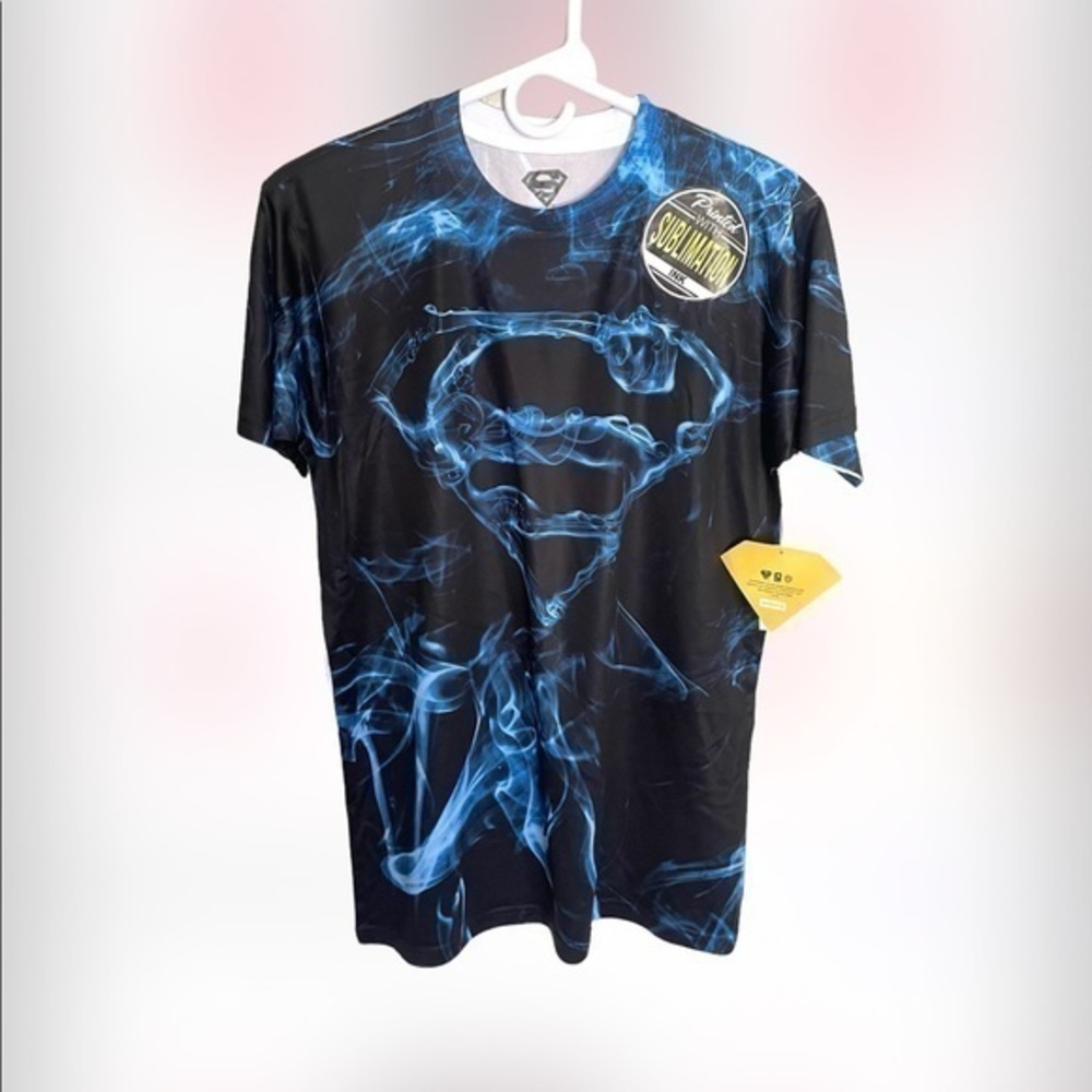 BIOWORLD Superman tech T-shirt super hero costume T-shirt size small